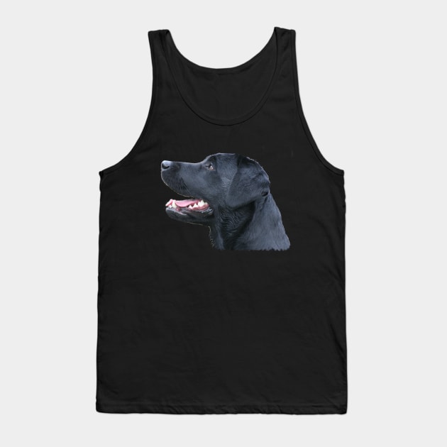 Black Labrador Tank Top by dodgerfl